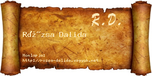 Rózsa Dalida névjegykártya